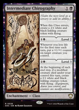 Intermediate Chirography - Secrets of Strixhaven MTG spoiler