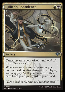 Killian's Confidence - Secrets of Strixhaven MTG spoiler