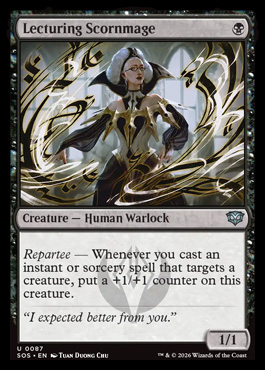 Lecturing Scornmage - Secrets of Strixhaven MTG spoiler