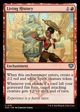 Living History - Secrets of Strixhaven MTG spoiler