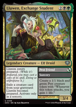 lluwenexchangestudent - Secrets of Strixhaven MTG spoiler