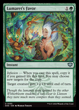 Lumaret's Favor - Secrets of Strixhaven MTG spoiler