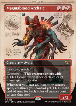 Magmablood Archaic - Secrets of Strixhaven MTG spoiler