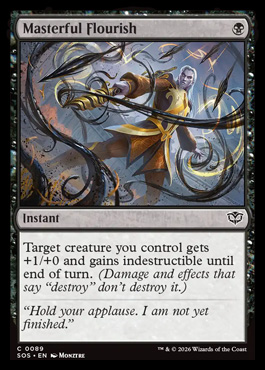 Masterful Flourish - Secrets of Strixhaven MTG spoiler