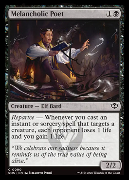 Melancholic Poet - Secrets of Strixhaven MTG spoiler