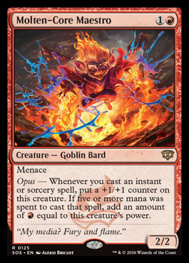 Molten-Core Maestro - Secrets of Strixhaven MTG spoiler
