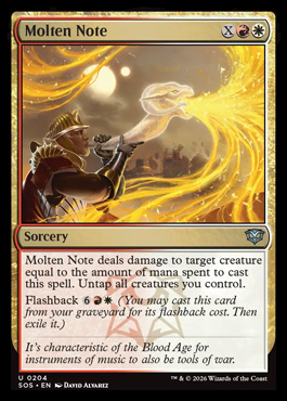 Molten Note - Secrets of Strixhaven MTG spoiler