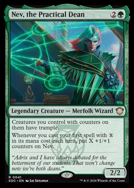 Nev, the Practical Dean - Secrets of Strixhaven MTG spoiler