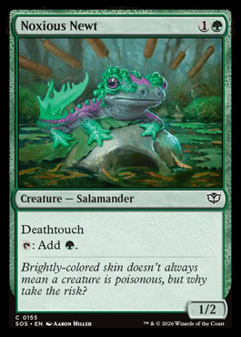 Noxious Newt - Secrets of Strixhaven MTG spoiler