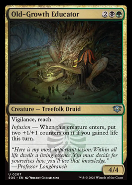 Old-Growth Educator - Secrets of Strixhaven MTG spoiler