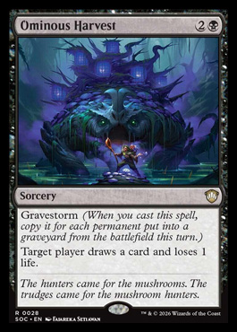 Ominous Harvest - Secrets of Strixhaven MTG spoiler