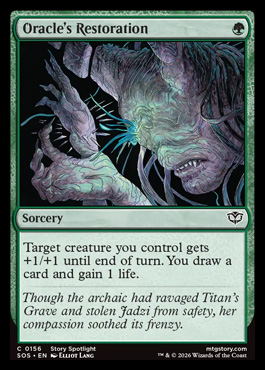 Oracle's Restoration - Secrets of Strixhaven MTG spoiler