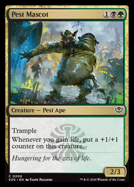 Pest Mascot - Secrets of Strixhaven MTG spoiler