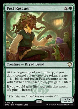 Pest Rescuer - Secrets of Strixhaven MTG spoiler