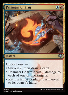 Prismari Charm - Secrets of Strixhaven MTG spoiler