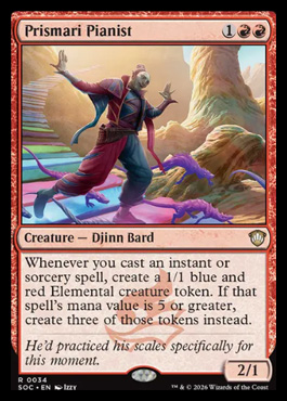 Prismari Pianist - Secrets of Strixhaven MTG spoiler
