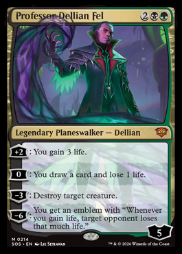 Professor Dellian Fel - Secrets of Strixhaven MTG spoiler