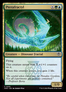 Pterafractyl - Secrets of Strixhaven MTG spoiler