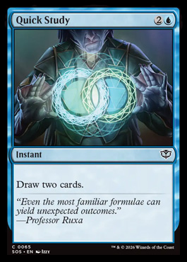 Quick Study - Secrets of Strixhaven MTG spoiler
