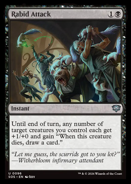 Rabid Attack - Secrets of Strixhaven MTG spoiler