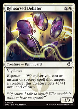Rehearsed Debater - Secrets of Strixhaven MTG spoiler