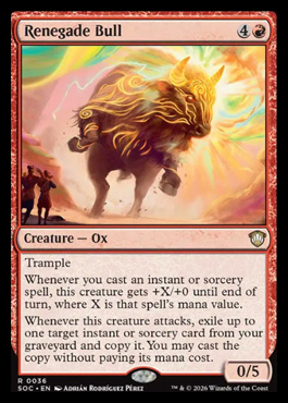 Renegade Bull - Secrets of Strixhaven MTG spoiler