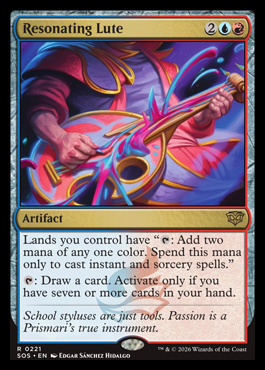 Resonating Lute - Secrets of Strixhaven MTG spoiler