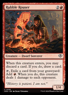 Rubble Rouser - Secrets of Strixhaven MTG spoiler