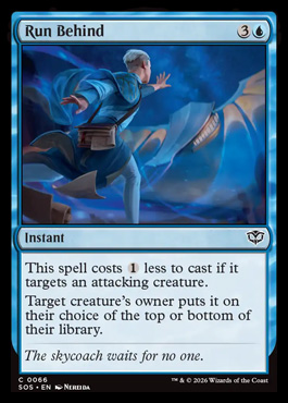 Run Behind - Secrets of Strixhaven MTG spoiler