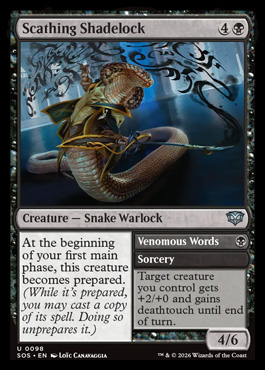 scathingshadelock - Secrets of Strixhaven MTG spoiler