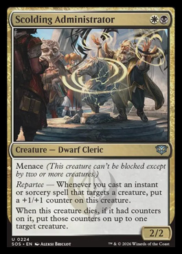 Scolding Administrator - Secrets of Strixhaven MTG spoiler