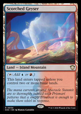 Scorched Geyser - Secrets of Strixhaven MTG spoiler