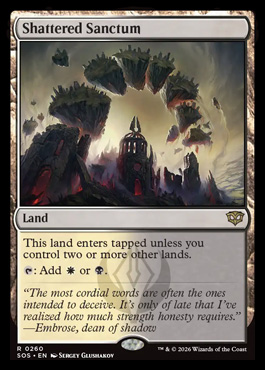 Shattered Sanctum - Secrets of Strixhaven MTG spoiler