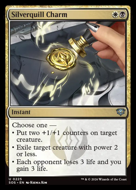 Silverquill Charm - Secrets of Strixhaven MTG spoiler
