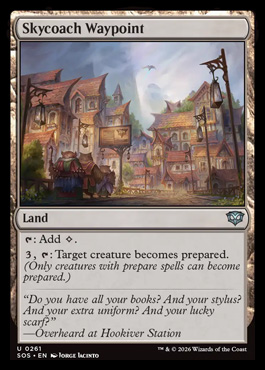 Skycoach Waypoint - Secrets of Strixhaven MTG spoiler