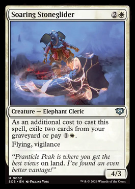 Soaring Stoneglider - Secrets of Strixhaven MTG spoiler