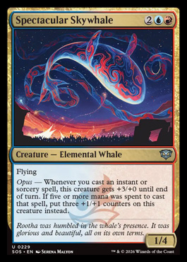 Spectacular Skywhale - Secrets of Strixhaven MTG spoiler