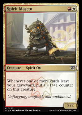 Spirit Mascot - Secrets of Strixhaven MTG spoiler