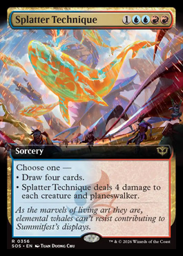 Splatter Technique - Secrets of Strixhaven MTG spoiler