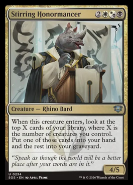 Stirring Honormancer - Secrets of Strixhaven MTG spoiler