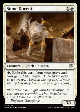 Stone Docent - Secrets of Strixhaven MTG spoiler