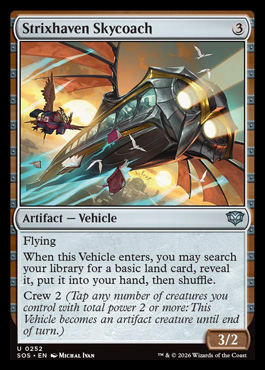 Strixhaven Skycoach - Secrets of Strixhaven MTG spoiler