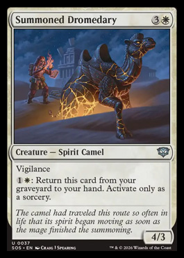 Summoned Dromedary - Secrets of Strixhaven MTG spoiler