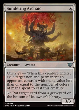 sunderingarchaicf - Secrets of Strixhaven MTG spoiler
