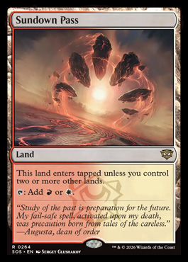 Sundown Pass - Secrets of Strixhaven MTG spoiler