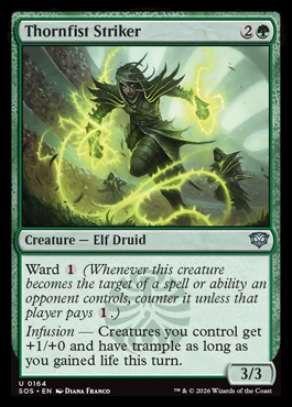 Thornfist Striker - Secrets of Strixhaven MTG spoiler