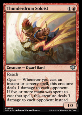 Thunderdrum Soloist - Secrets of Strixhaven MTG spoiler
