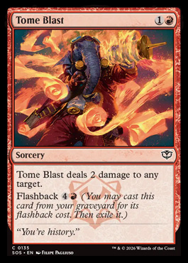 Tome Blast - Secrets of Strixhaven MTG spoiler