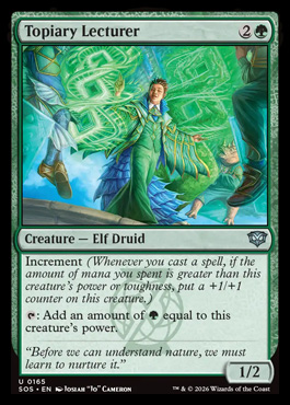 Topiary Lecturer - Secrets of Strixhaven MTG spoiler