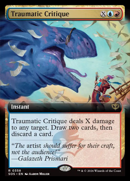Traumatic Critique - Secrets of Strixhaven MTG spoiler